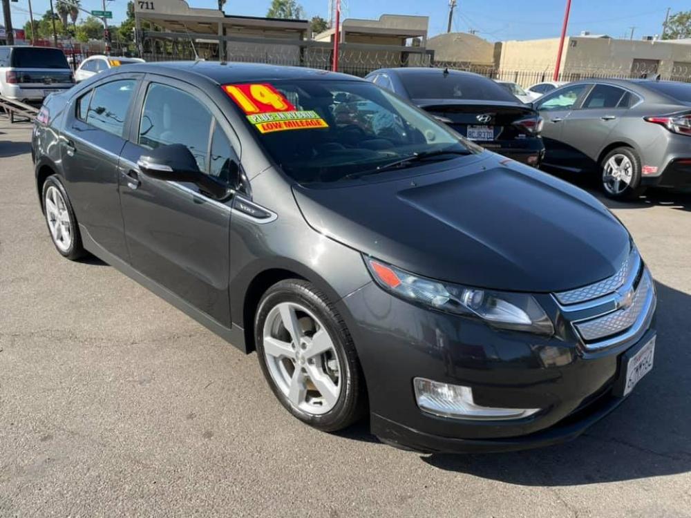 2014 GRAY Chevrolet Volt Standard w/ LEP (1G1RE6E41EU) with an ELECTRIC engine, Continuously Variable Transmission transmission, located at 744 E Miner Ave, Stockton, CA, 95202, (209) 944-5770, 37.956863, -121.282082 - Photo #0