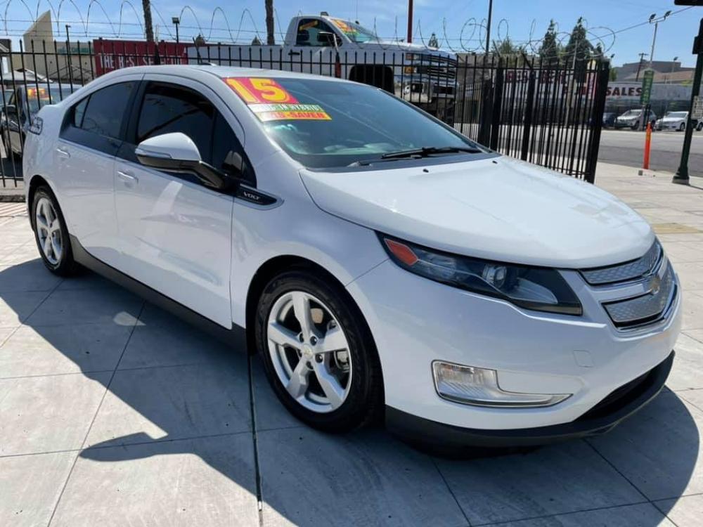 2015 WHITE Chevrolet Volt Standard w/ Navigation (1G1RC6E45FU) with an ELECTRIC engine, Continuously Variable Transmission transmission, located at 744 E Miner Ave, Stockton, CA, 95202, (209) 944-5770, 37.956863, -121.282082 - Photo #0