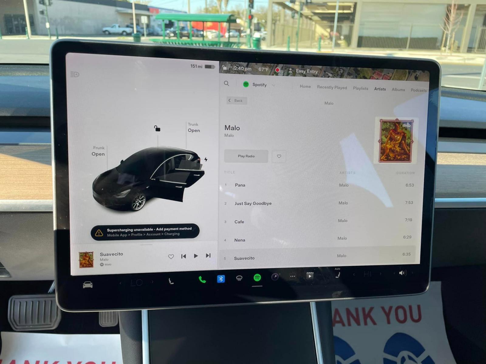 2019 BLACK Tesla Model 3 Standard Plus (5YJ3E1EA2KF) with an ELECTRIC engine, 1A transmission, located at 744 E Miner Ave, Stockton, CA, 95202, (209) 944-5770, 37.956863, -121.282082 - Photo #13