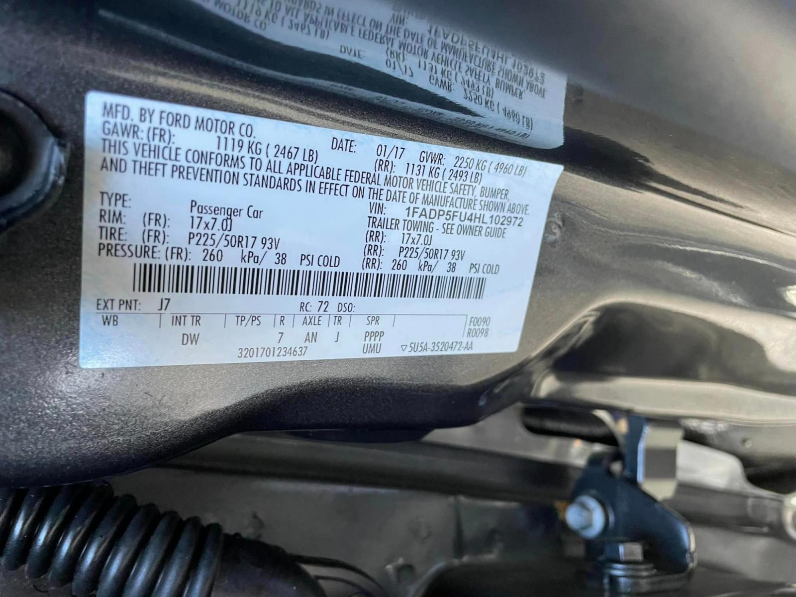 2017 GRAY Ford C-Max Energi Titanium (1FADP5FU4HL) with an 2.0L L4 DOHC 16V HYBRID engine, CVT transmission, located at 744 E Miner Ave, Stockton, CA, 95202, (209) 944-5770, 37.956863, -121.282082 - Photo #14