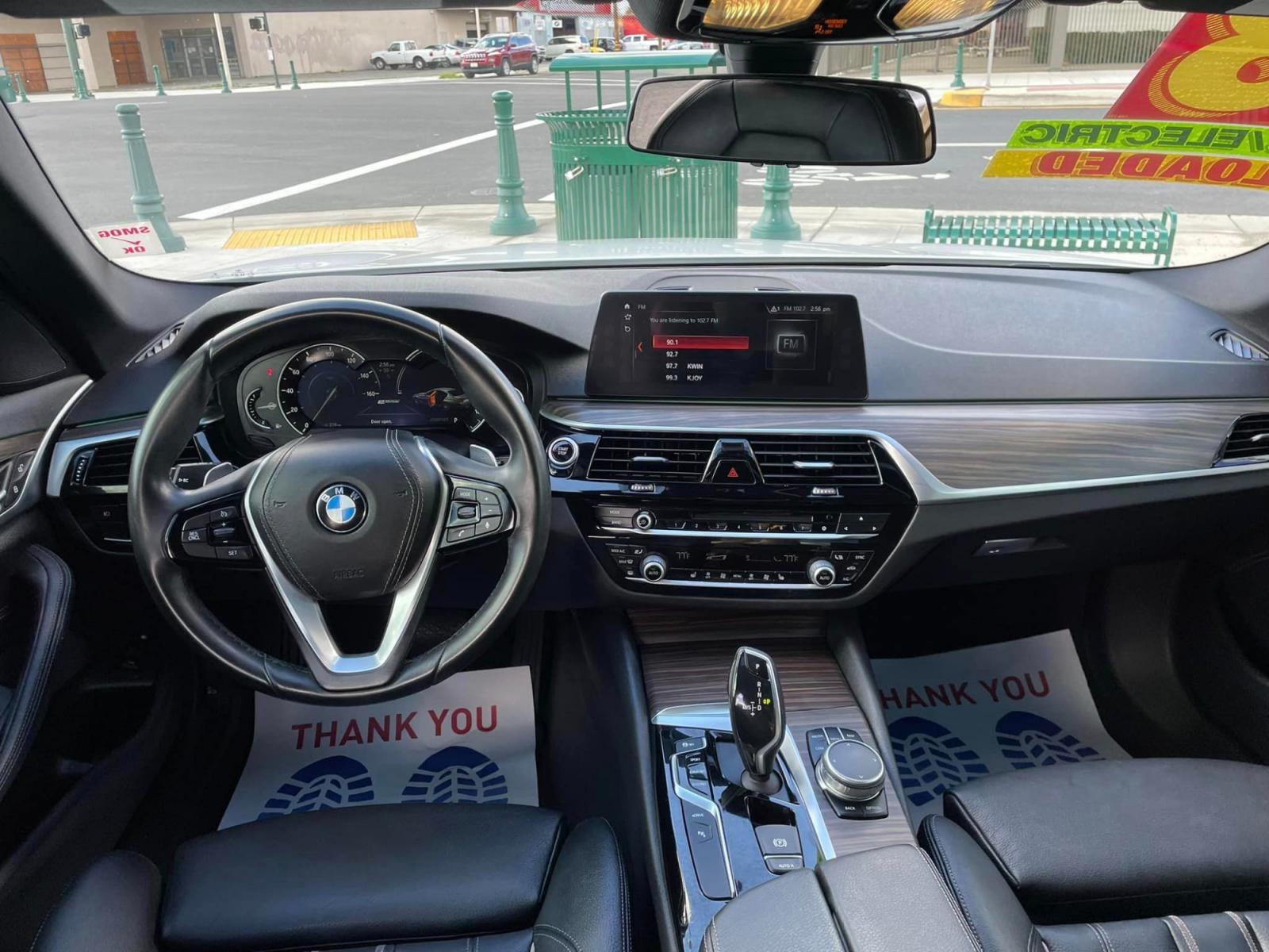2018 WHITE BMW 5-Series 530e iPerformance (WBAJA9C55JB) with an 2.0L L4 DOHC 16V TURBO HYBRID engine, 8A transmission, located at 744 E Miner Ave, Stockton, CA, 95202, (209) 944-5770, 37.956863, -121.282082 - Photo #10