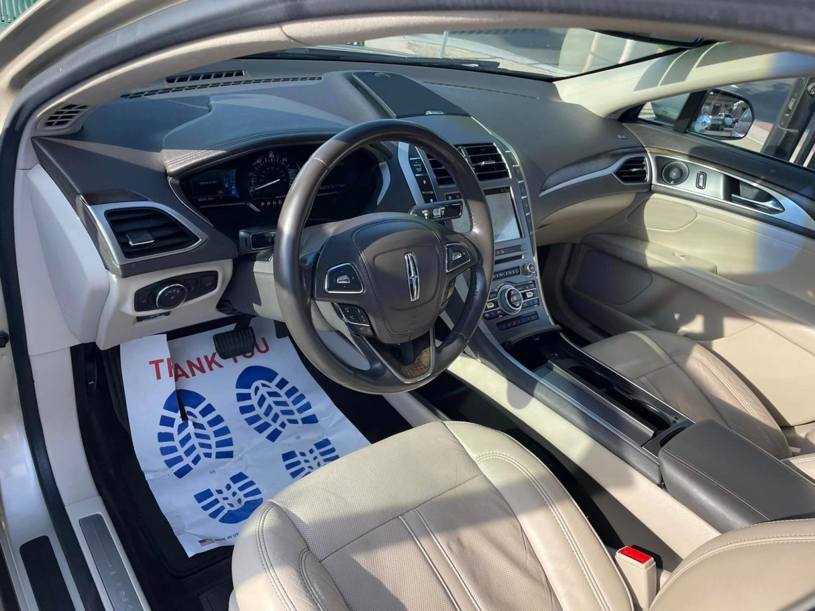 2017 White Gold /White Gold Lincoln MKZ Hybrid Reserve (3LN6L5MUXHR) with an 2.0L L4 DOHC 16V HYBRID engine, CVT transmission, located at 744 E Miner Ave, Stockton, CA, 95202, (209) 944-5770, 37.956863, -121.282082 - Photo #6