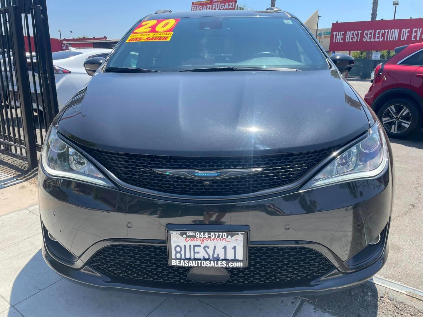 2020 BLACK /BLACK Chrysler Pacifica Hybrid (2C4RC1N70LR) , located at 744 E Miner Ave, Stockton, CA, 95202, (209) 944-5770, 37.956863, -121.282082 - Photo#2