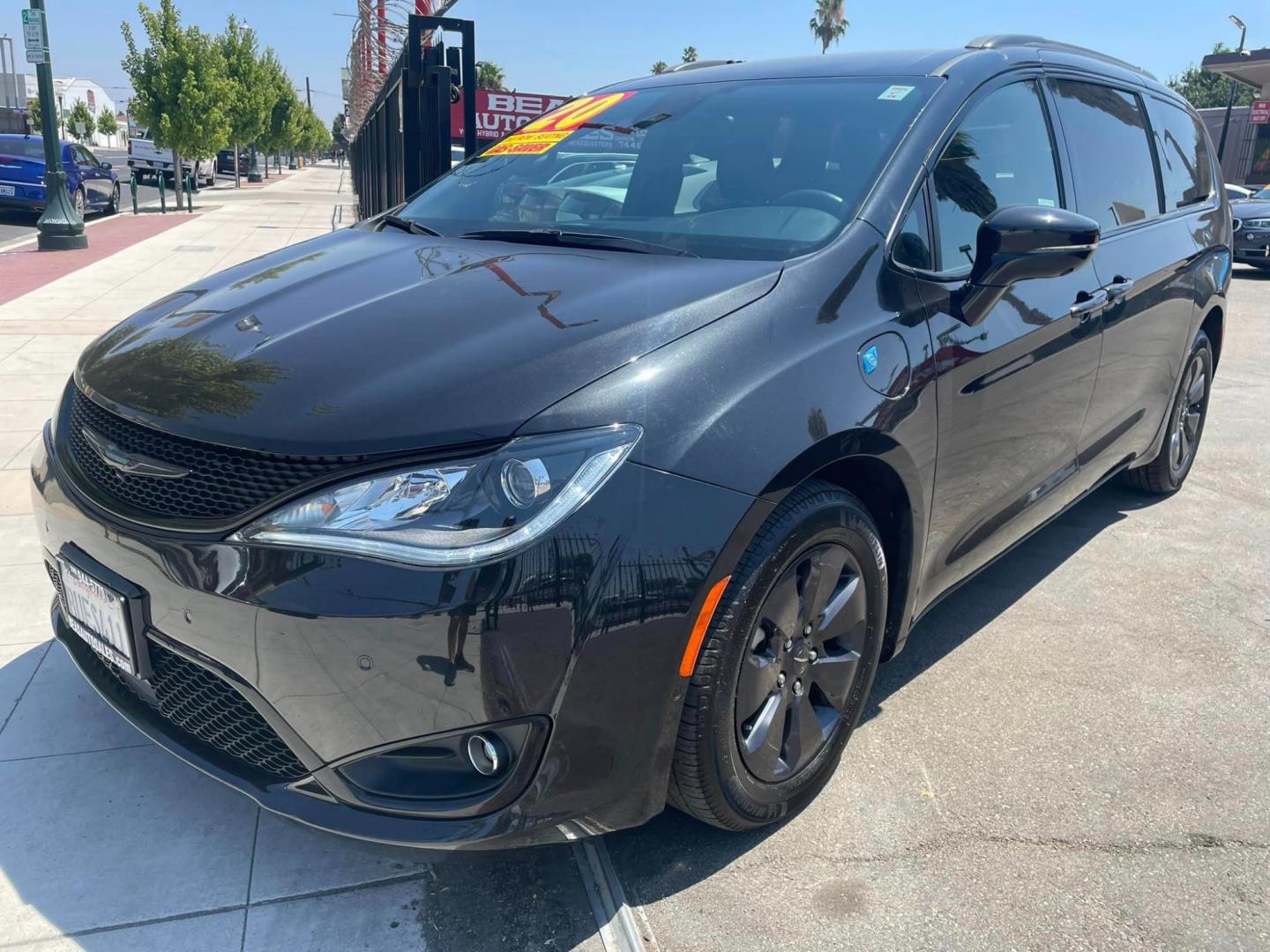 2020 BLACK /BLACK Chrysler Pacifica Hybrid (2C4RC1N70LR) , located at 744 E Miner Ave, Stockton, CA, 95202, (209) 944-5770, 37.956863, -121.282082 - Photo#3