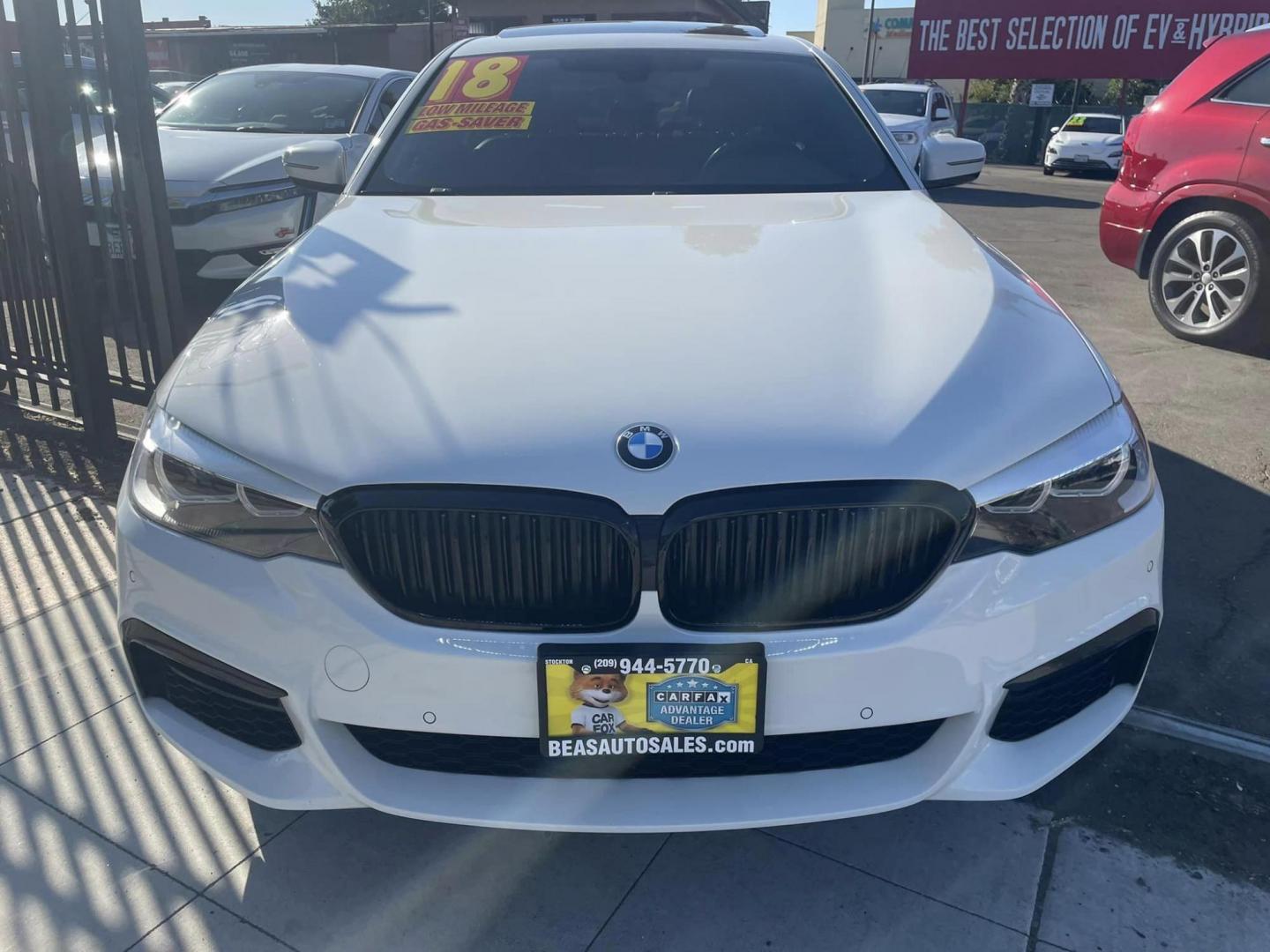 2018 BMW 5-Series 530e iPerformance (WBAJA9C54JB) with an 2.0L L4 DOHC 16V TURBO HYBRID engine, 8A transmission, located at 744 E Miner Ave, Stockton, CA, 95202, (209) 944-5770, 37.956863, -121.282082 - Photo#2