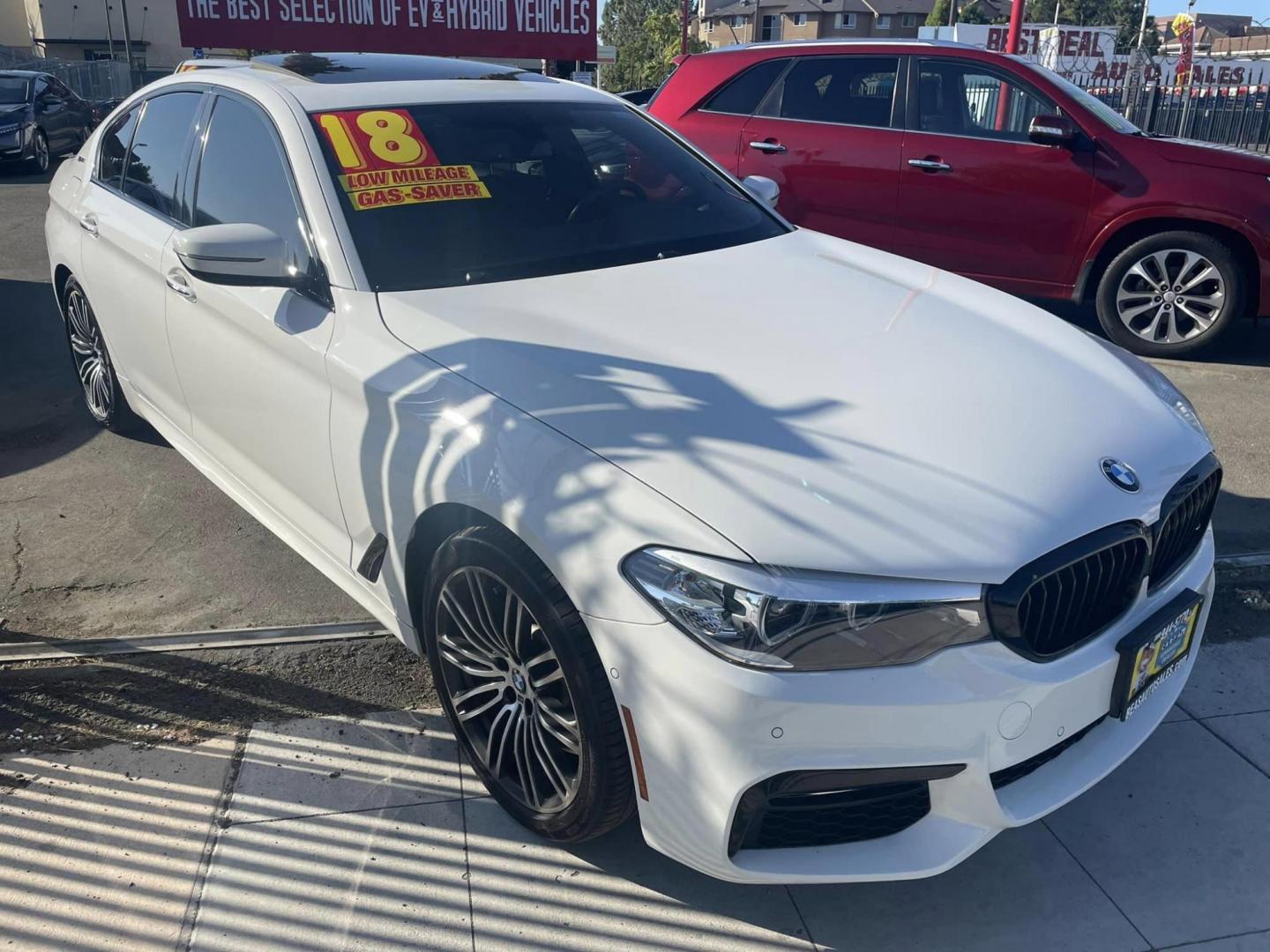 2018 BMW 5-Series 530e iPerformance (WBAJA9C54JB) with an 2.0L L4 DOHC 16V TURBO HYBRID engine, 8A transmission, located at 744 E Miner Ave, Stockton, CA, 95202, (209) 944-5770, 37.956863, -121.282082 - Photo#1