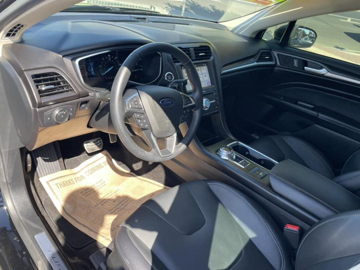 2018 BLACK /BLACK Ford Fusion Energi Titanium (3FA6P0SU1JR) with an 2.0L L4 DOHC 16V HYBRID engine, CVT transmission, located at 744 E Miner Ave, Stockton, CA, 95202, (209) 944-5770, 37.956863, -121.282082 - Photo#7