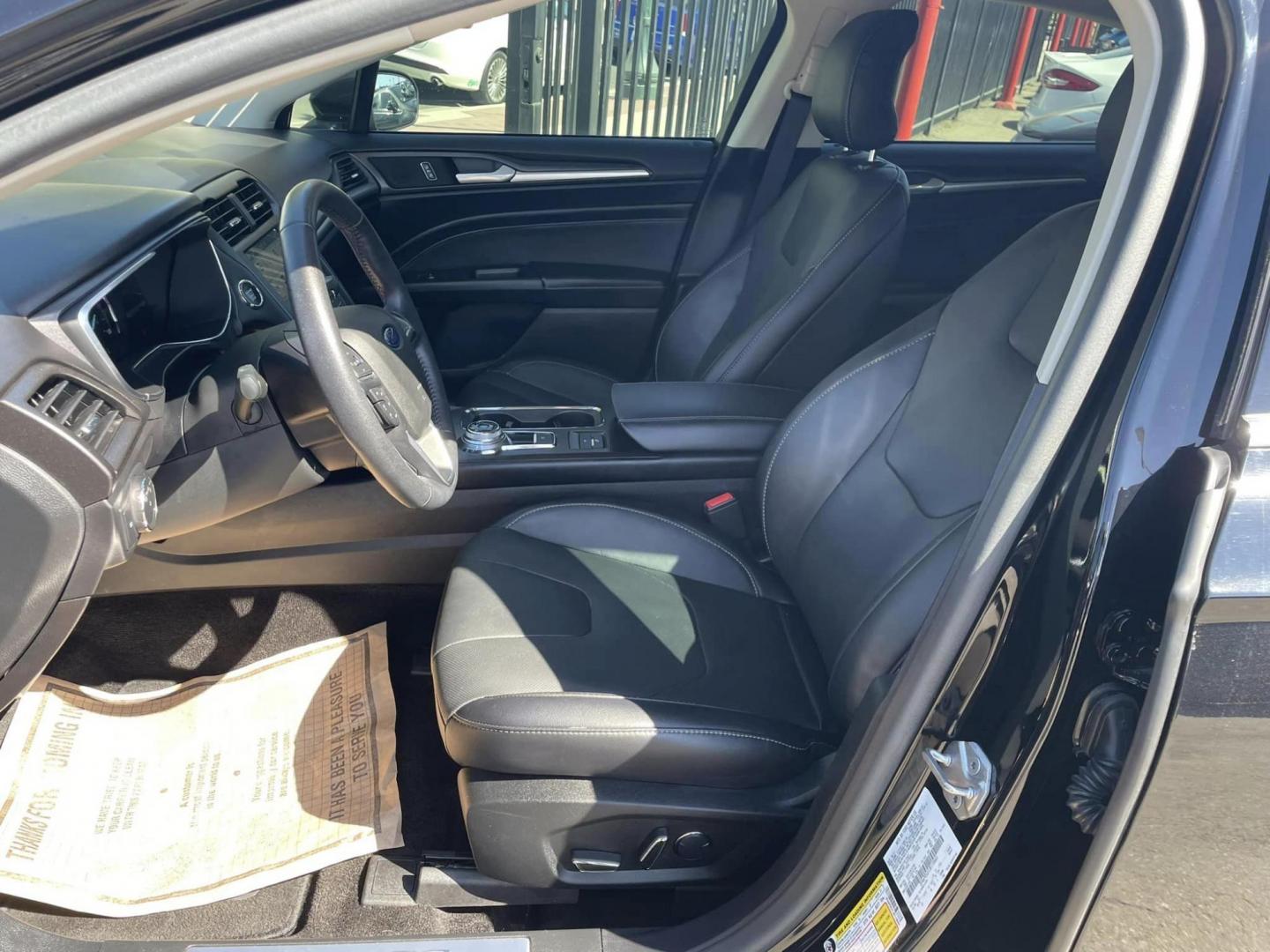 2018 BLACK /BLACK Ford Fusion Energi Titanium (3FA6P0SU1JR) with an 2.0L L4 DOHC 16V HYBRID engine, CVT transmission, located at 744 E Miner Ave, Stockton, CA, 95202, (209) 944-5770, 37.956863, -121.282082 - Photo#6