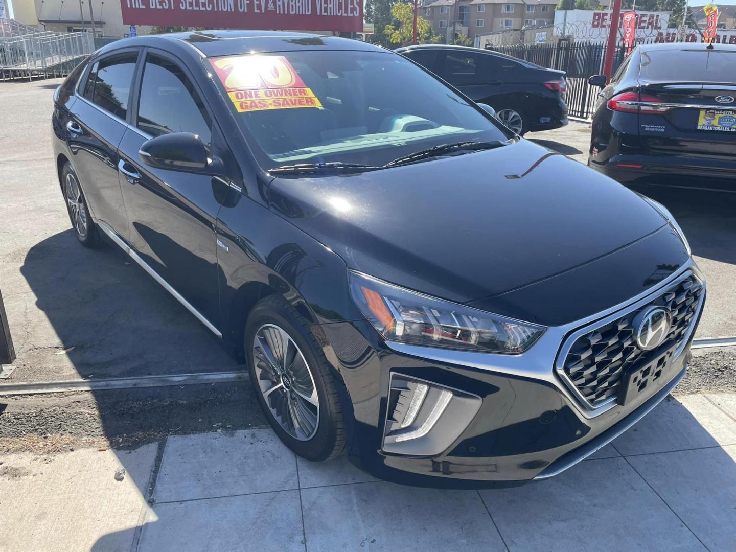 2020 BLACK /BLACK Hyundai Ioniq Plug-In Hybrid Limited (KMHCX5LDXLU) with an 1.6L L4 DOHC 16V HYBRID engine, 6A transmission, located at 744 E Miner Ave, Stockton, CA, 95202, (209) 944-5770, 37.956863, -121.282082 - Photo#1