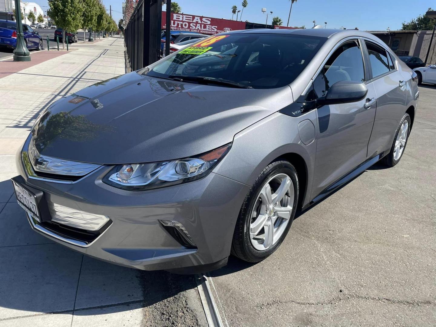 2018 DARK GRAY Chevrolet Volt LT (1G1RC6S51JU) with an 1.5L L4 DOHC 16V engine, CVT transmission, located at 744 E Miner Ave, Stockton, CA, 95202, (209) 944-5770, 37.956863, -121.282082 - Photo#3