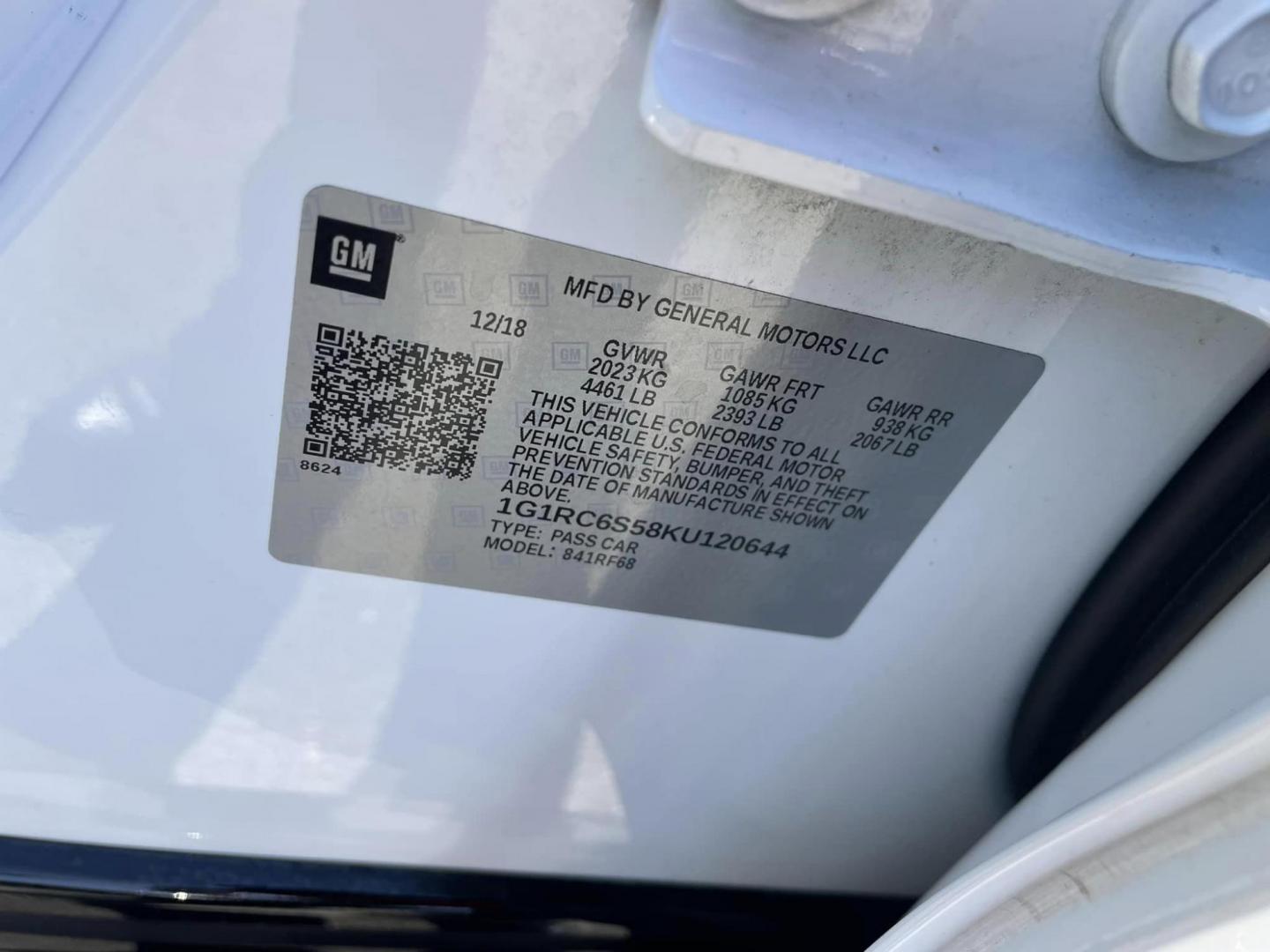 2019 WHITE Chevrolet Volt LT (1G1RC6S58KU) with an 1.5L L4 DOHC 16V engine, CVT transmission, located at 744 E Miner Ave, Stockton, CA, 95202, (209) 944-5770, 37.956863, -121.282082 - Photo#11