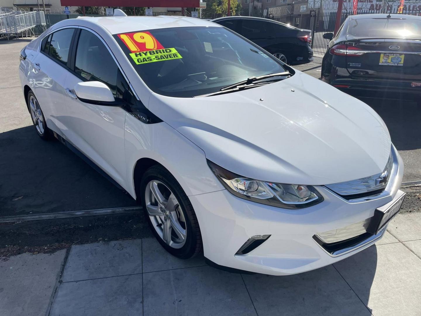 2019 WHITE Chevrolet Volt LT (1G1RC6S58KU) with an 1.5L L4 DOHC 16V engine, CVT transmission, located at 744 E Miner Ave, Stockton, CA, 95202, (209) 944-5770, 37.956863, -121.282082 - Photo#1