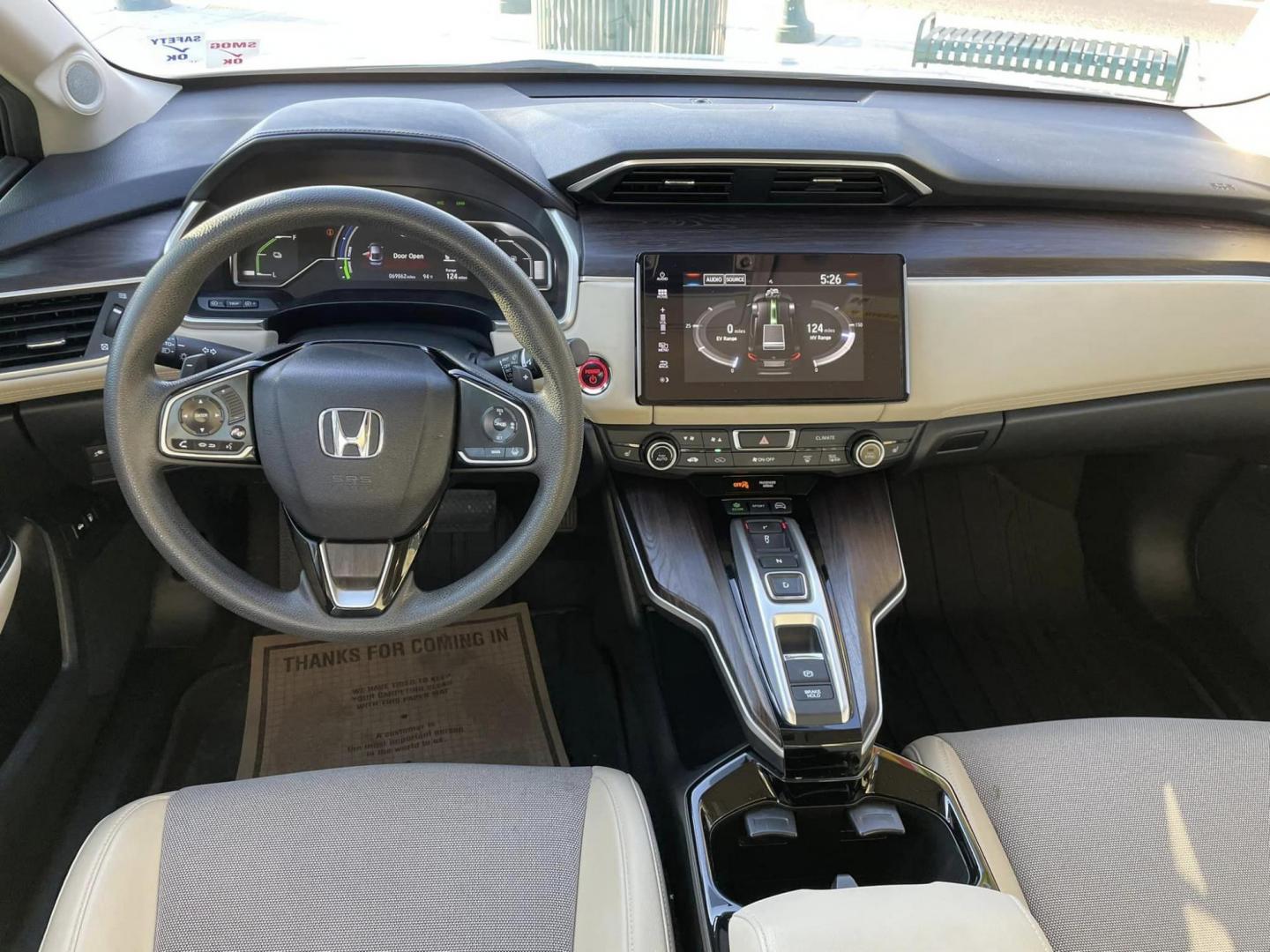 2018 WHITE Honda Clarity Plug-In Hybrid (JHMZC5F19JC) with an 1.5L L4 DOHC 16V HYBRID engine, CVT transmission, located at 744 E Miner Ave, Stockton, CA, 95202, (209) 944-5770, 37.956863, -121.282082 - Photo#7