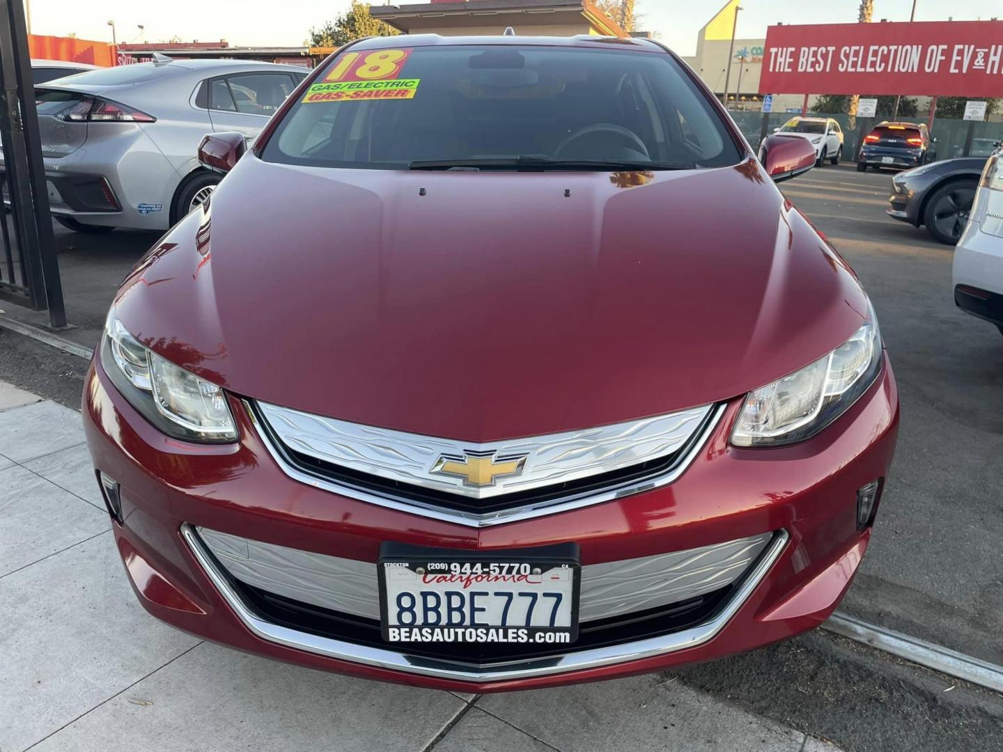 2018 RED Chevrolet Volt LT (1G1RC6S56JU) with an 1.5L L4 DOHC 16V engine, CVT transmission, located at 744 E Miner Ave, Stockton, CA, 95202, (209) 944-5770, 37.956863, -121.282082 - Photo#2