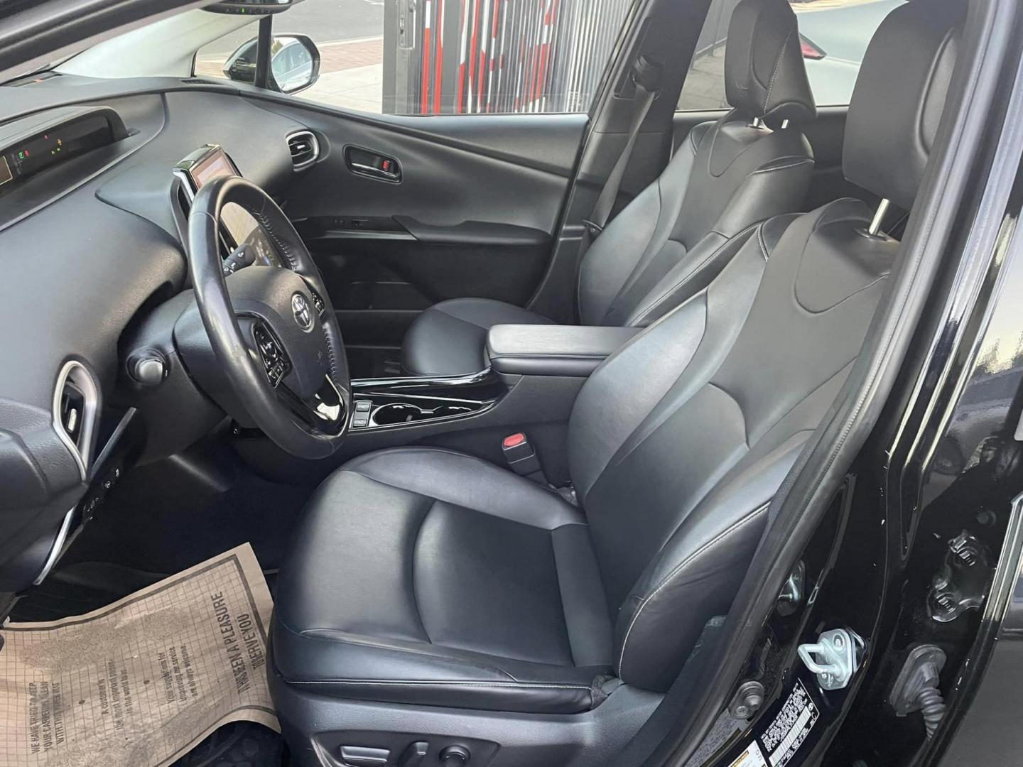 2020 RED /BLACK Toyota Prius Prime XLE (JTDKARFP9L3) with an 1.8L L4 DOHC 16V HYBRID engine, CVT transmission, located at 744 E Miner Ave, Stockton, CA, 95202, (209) 944-5770, 37.956863, -121.282082 - Photo#6