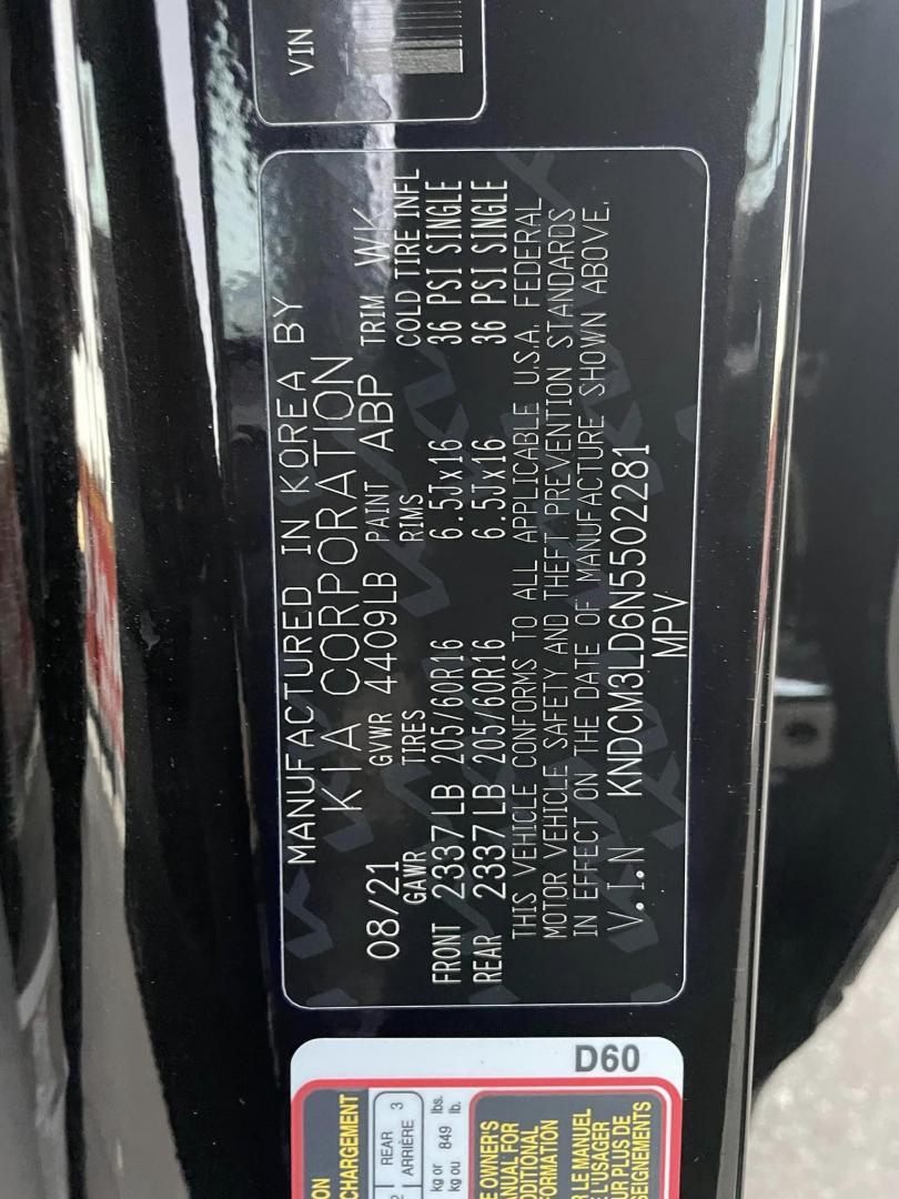 2022 BLACK /BLACK Kia Niro Plug In Hybrid LXS (KNDCM3LD6N5) , 6A transmission, located at 744 E Miner Ave, Stockton, CA, 95202, (209) 944-5770, 37.956863, -121.282082 - PLUS TAXES AND FEES - Photo#10