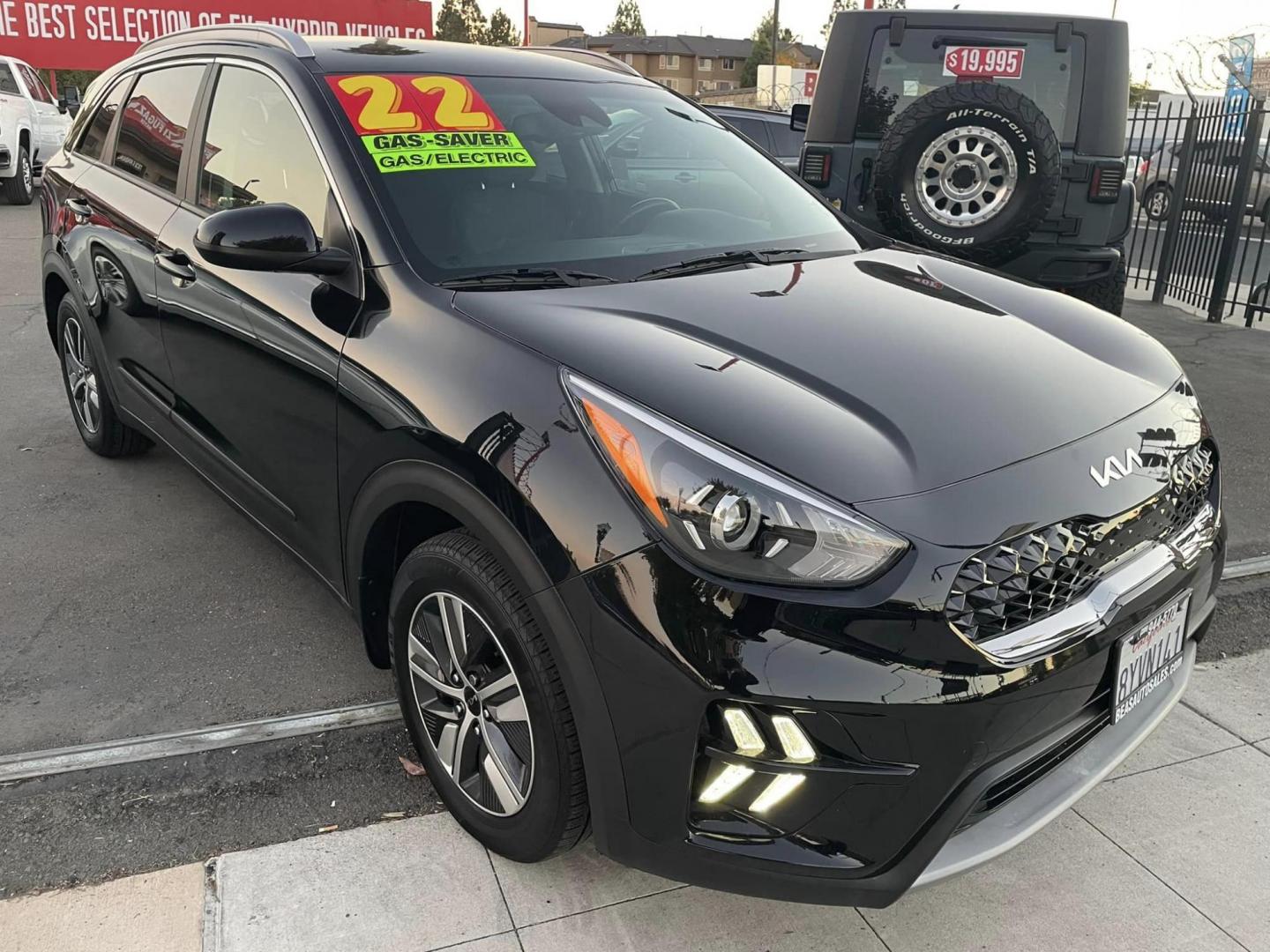 2022 BLACK /BLACK Kia Niro Plug In Hybrid LXS (KNDCM3LD6N5) , 6A transmission, located at 744 E Miner Ave, Stockton, CA, 95202, (209) 944-5770, 37.956863, -121.282082 - PLUS TAXES AND FEES - Photo#1