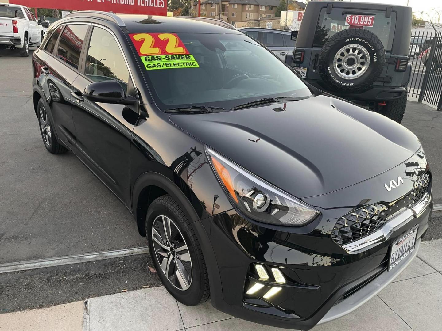 2022 BLACK /BLACK Kia Niro Plug In Hybrid LXS (KNDCM3LD6N5) , 6A transmission, located at 744 E Miner Ave, Stockton, CA, 95202, (209) 944-5770, 37.956863, -121.282082 - PLUS TAXES AND FEES - Photo#0
