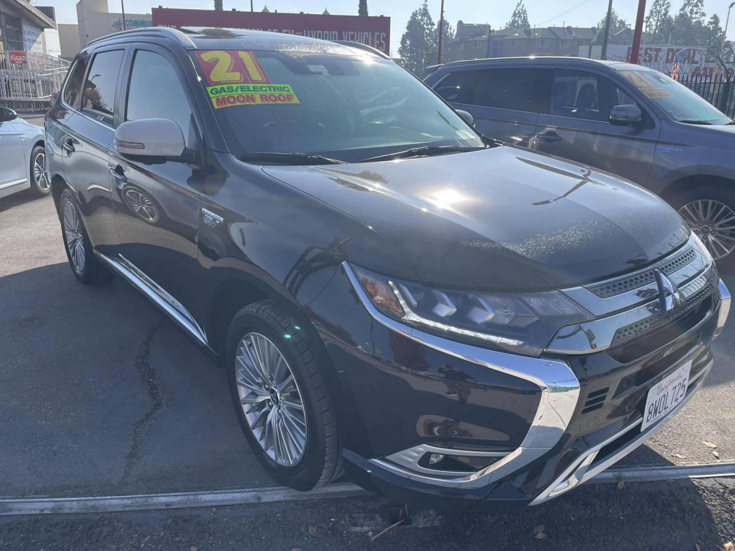 2021 RUBY BLACK Mitsubishi Outlander PHEV SEL (JA4J2VA72MZ) with an 2.0L L4 DOHC 16V HYBRID engine, 1A transmission, located at 744 E Miner Ave, Stockton, CA, 95202, (209) 944-5770, 37.956863, -121.282082 - Photo#0