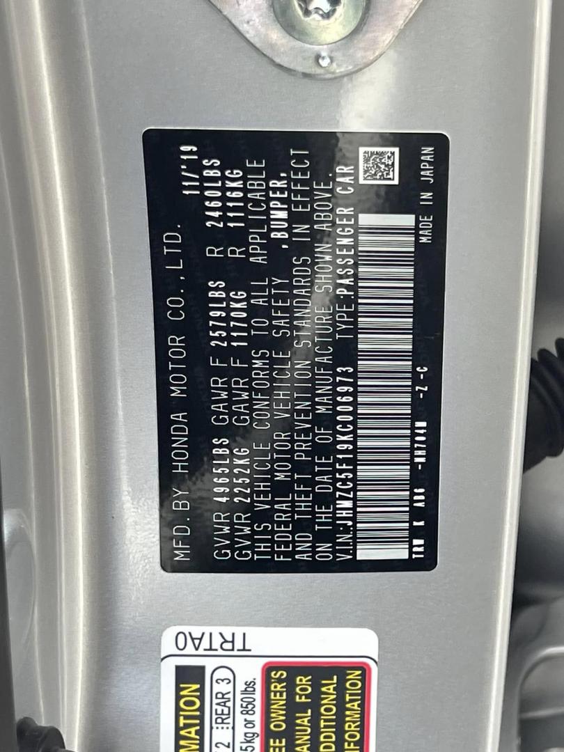 2019 SILVER Honda Clarity Plug-In Hybrid (JHMZC5F19KC) with an 1.5L L4 DOHC 16V HYBRID engine, CVT transmission, located at 744 E Miner Ave, Stockton, CA, 95202, (209) 944-5770, 37.956863, -121.282082 - PLUS TAXES AND FEES - Photo#10