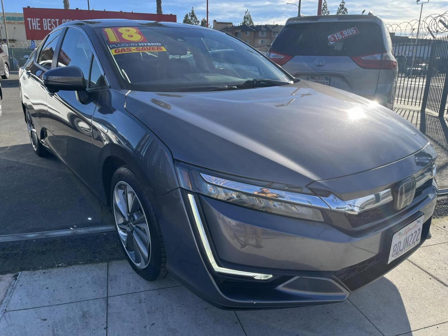 2018 DARK GRAY Honda Clarity Plug-In Hybrid (JHMZC5F18JC) with an 1.5L L4 DOHC 16V HYBRID engine, CVT transmission, located at 744 E Miner Ave, Stockton, CA, 95202, (209) 944-5770, 37.956863, -121.282082 - Photo#0
