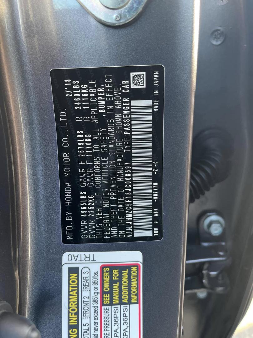 2018 DARK GRAY Honda Clarity Plug-In Hybrid (JHMZC5F18JC) with an 1.5L L4 DOHC 16V HYBRID engine, CVT transmission, located at 744 E Miner Ave, Stockton, CA, 95202, (209) 944-5770, 37.956863, -121.282082 - Photo#14
