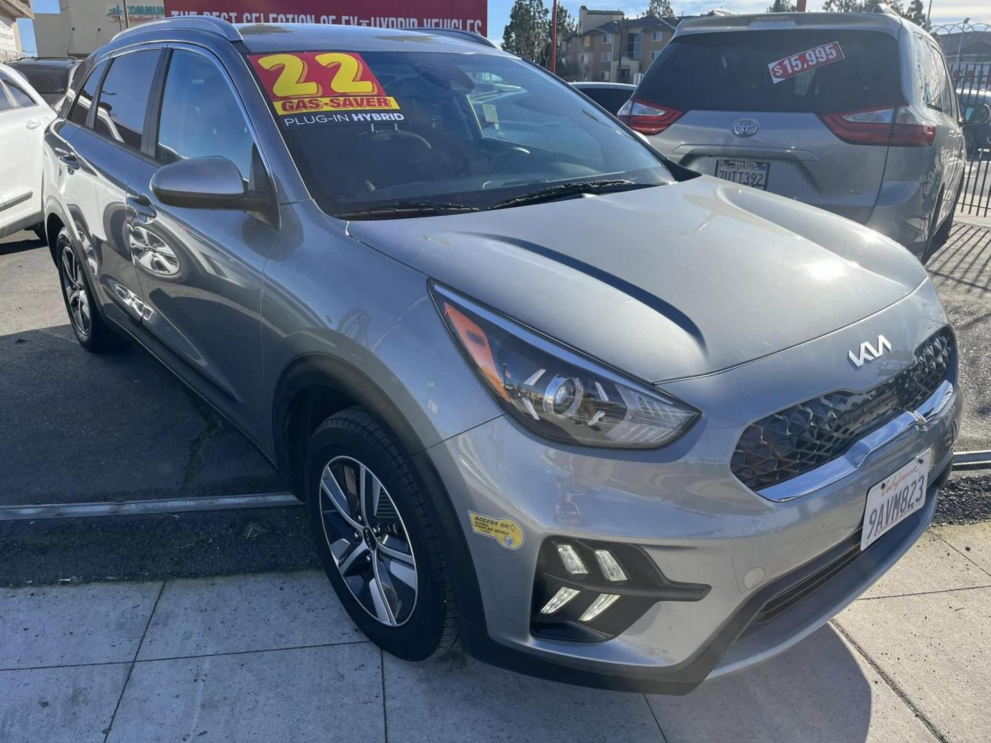 2022 DARK GRAY /GRAY Kia Niro Plug In Hybrid LXS (KNDCM3LD1N5) , 6A transmission, located at 744 E Miner Ave, Stockton, CA, 95202, (209) 944-5770, 37.956863, -121.282082 - PLUS TAXES AND FEES - Photo#0