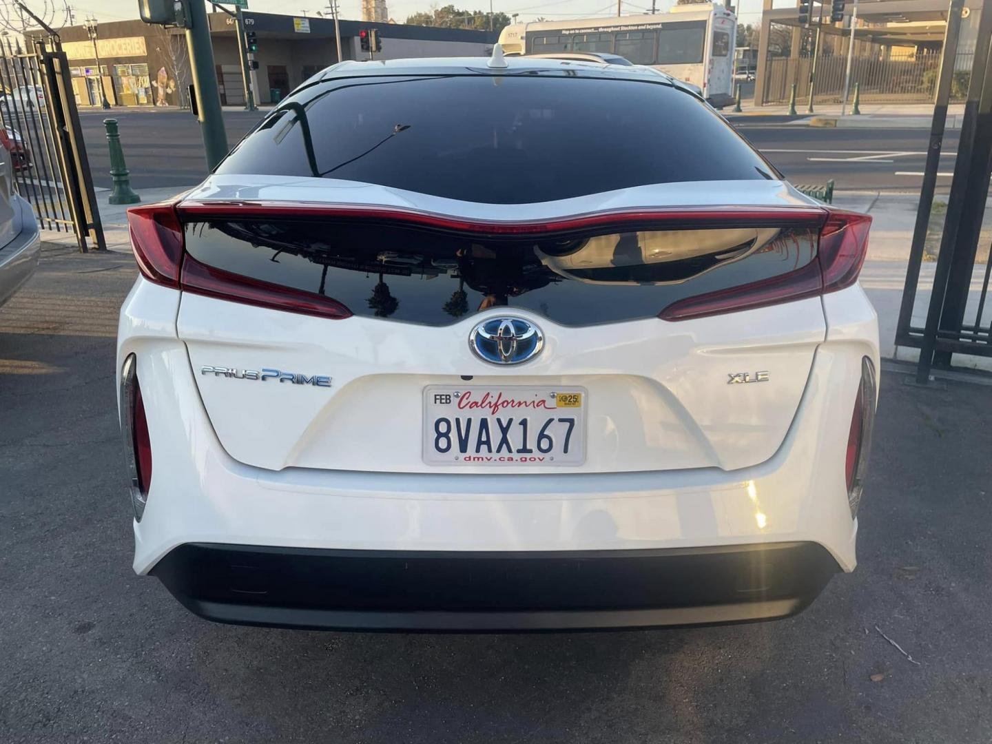 2021 WHITE Toyota Prius Prime LE (JTDKAMFP0M3) with an 1.8L L4 DOHC 16V HYBRID engine, CVT transmission, located at 744 E Miner Ave, Stockton, CA, 95202, (209) 944-5770, 37.956863, -121.282082 - PLUS TAXES AND FEES - Photo#12