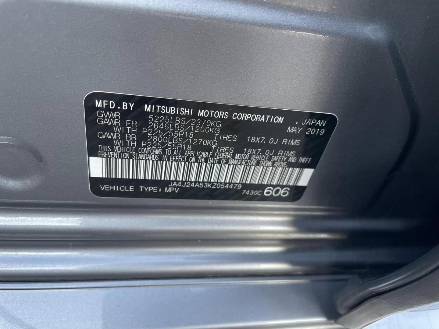 2019 DARK GRAY Mitsubishi Outlander PHEV GT (JA4J24A53KZ) with an 2.0L L4 DOHC 16V HYBRID engine, 1A transmission, located at 744 E Miner Ave, Stockton, CA, 95202, (209) 944-5770, 37.956863, -121.282082 - PLUS TAXES AND FEES - Photo#14