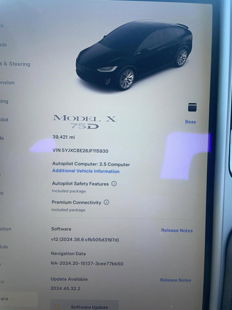 2018 BLACK Tesla Model X 90D (5YJXCBE26JF) with an ELECTRIC engine, 1A transmission, located at 744 E Miner Ave, Stockton, CA, 95202, (209) 944-5770, 37.956863, -121.282082 - PLUS TAXES AND FEES - Photo#19