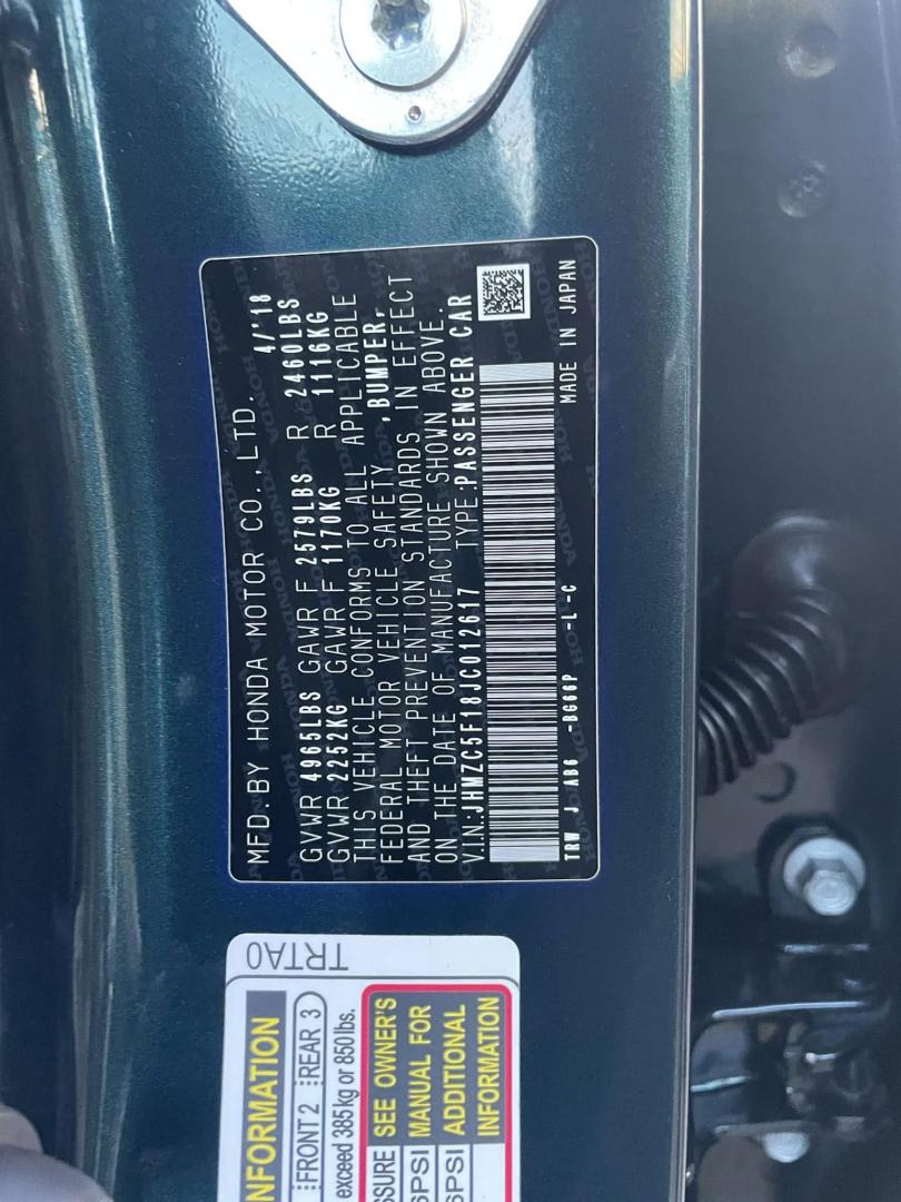 2018 Honda Clarity Plug-In Hybrid (JHMZC5F18JC) with an 1.5L L4 DOHC 16V HYBRID engine, CVT transmission, located at 744 E Miner Ave, Stockton, CA, 95202, (209) 944-5770, 37.956863, -121.282082 - PLUS TAXES AND FEES NO CHARGER AVAILABLE - Photo#13