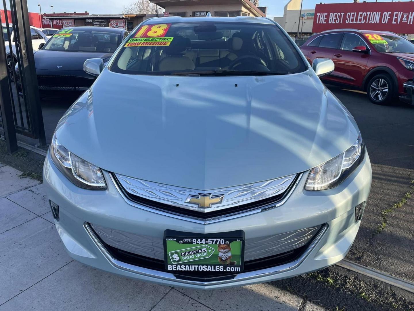 2018 Chevrolet Volt LT (1G1RC6S57JU) with an 1.5L L4 DOHC 16V engine, CVT transmission, located at 744 E Miner Ave, Stockton, CA, 95202, (209) 944-5770, 37.956863, -121.282082 - PLUS TAXES AND FEES NO CHARGER AVAILABLE - Photo#2