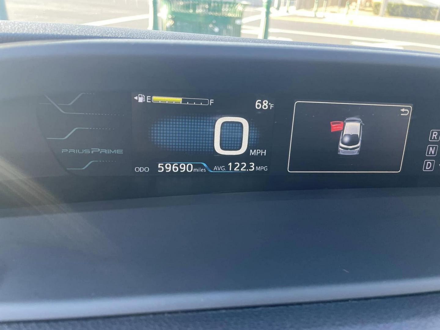 2018 WHITE Toyota Prius Prime Premium (JTDKARFP4J3) with an 1.8L L4 DOHC 16V HYBRID engine, CVT transmission, located at 744 E Miner Ave, Stockton, CA, 95202, (209) 944-5770, 37.956863, -121.282082 - PLUS TAXES AND FEES NO CHAGRER AVAILABLE - Photo#14