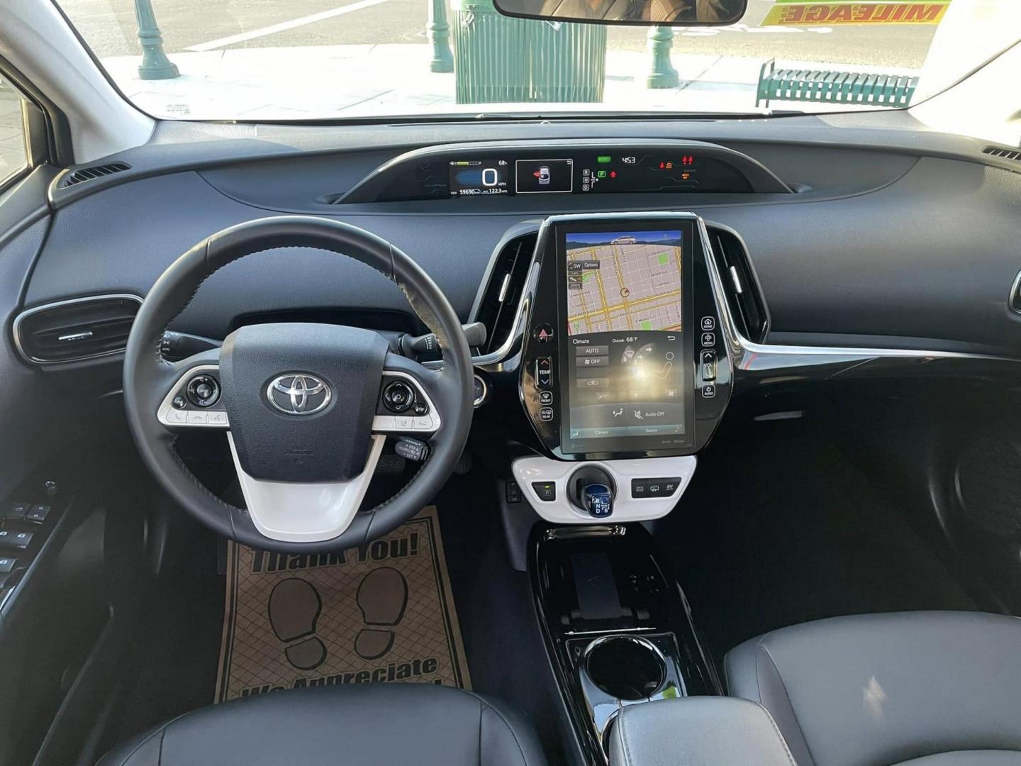 2018 WHITE Toyota Prius Prime Premium (JTDKARFP4J3) with an 1.8L L4 DOHC 16V HYBRID engine, CVT transmission, located at 744 E Miner Ave, Stockton, CA, 95202, (209) 944-5770, 37.956863, -121.282082 - PLUS TAXES AND FEES NO CHAGRER AVAILABLE - Photo#7