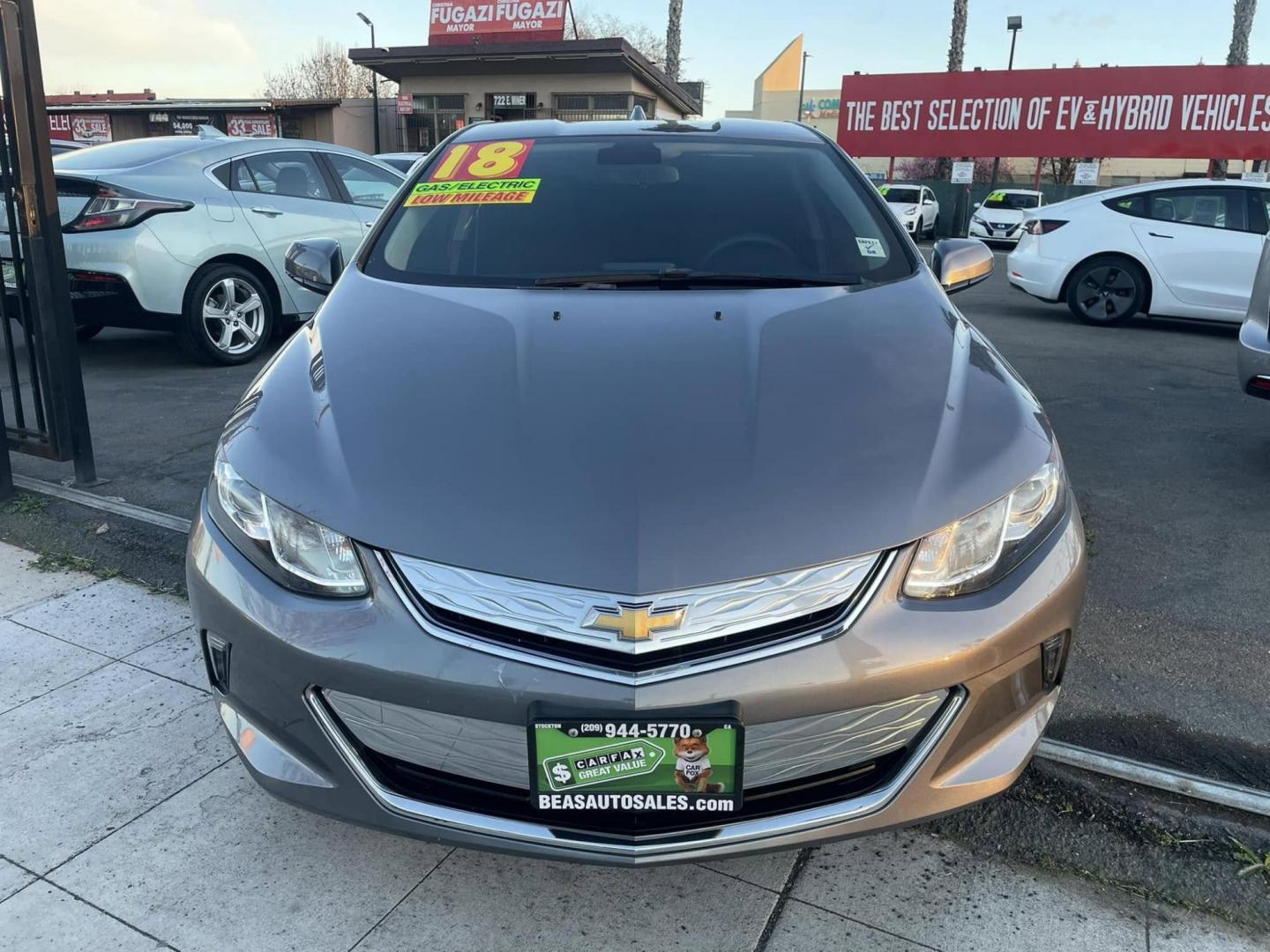 2018 Chevrolet Volt LT (1G1RC6S58JU) with an 1.5L L4 DOHC 16V engine, CVT transmission, located at 744 E Miner Ave, Stockton, CA, 95202, (209) 944-5770, 37.956863, -121.282082 - PLUS TAXES AND FEES NO CHARGER AVAILABLE - Photo#2