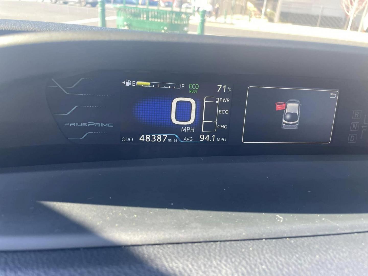 2019 Toyota Prius Prime Premium (JTDKARFP7K3) with an 1.8L L4 DOHC 16V HYBRID engine, CVT transmission, located at 744 E Miner Ave, Stockton, CA, 95202, (209) 944-5770, 37.956863, -121.282082 - PLUS TAXES AND FEES NO CHARGER AVAILABLE - Photo#15