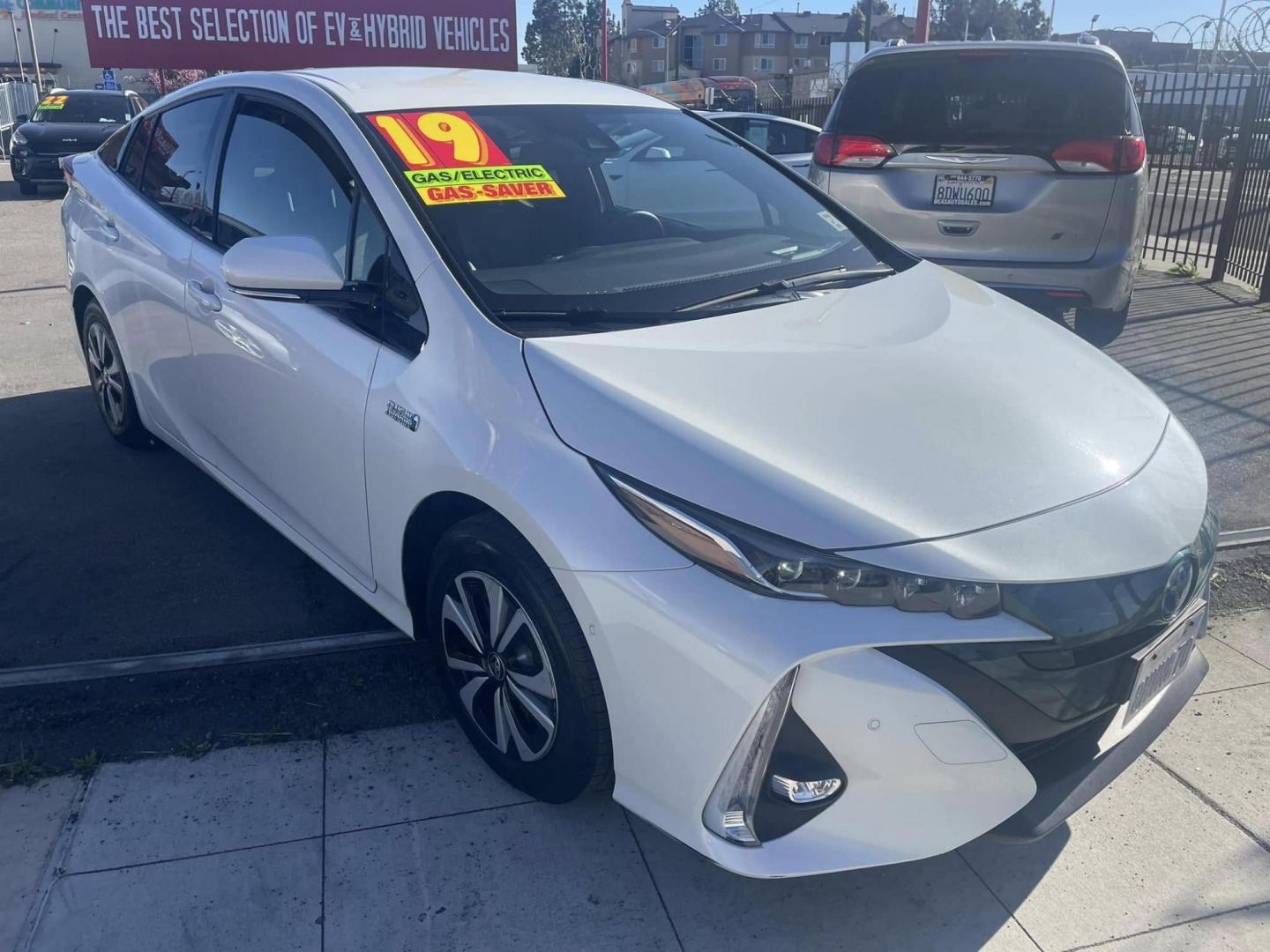 2019 Toyota Prius Prime Premium (JTDKARFP7K3) with an 1.8L L4 DOHC 16V HYBRID engine, CVT transmission, located at 744 E Miner Ave, Stockton, CA, 95202, (209) 944-5770, 37.956863, -121.282082 - PLUS TAXES AND FEES NO CHARGER AVAILABLE - Photo#0