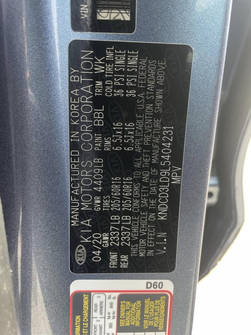 2020 Kia Niro Plug In Hybrid EX (KNDCD3LD9L5) , 6A transmission, located at 744 E Miner Ave, Stockton, CA, 95202, (209) 944-5770, 37.956863, -121.282082 - PLUS TAXES AND FEES NO CHARGER AVAILABLE - Photo#7