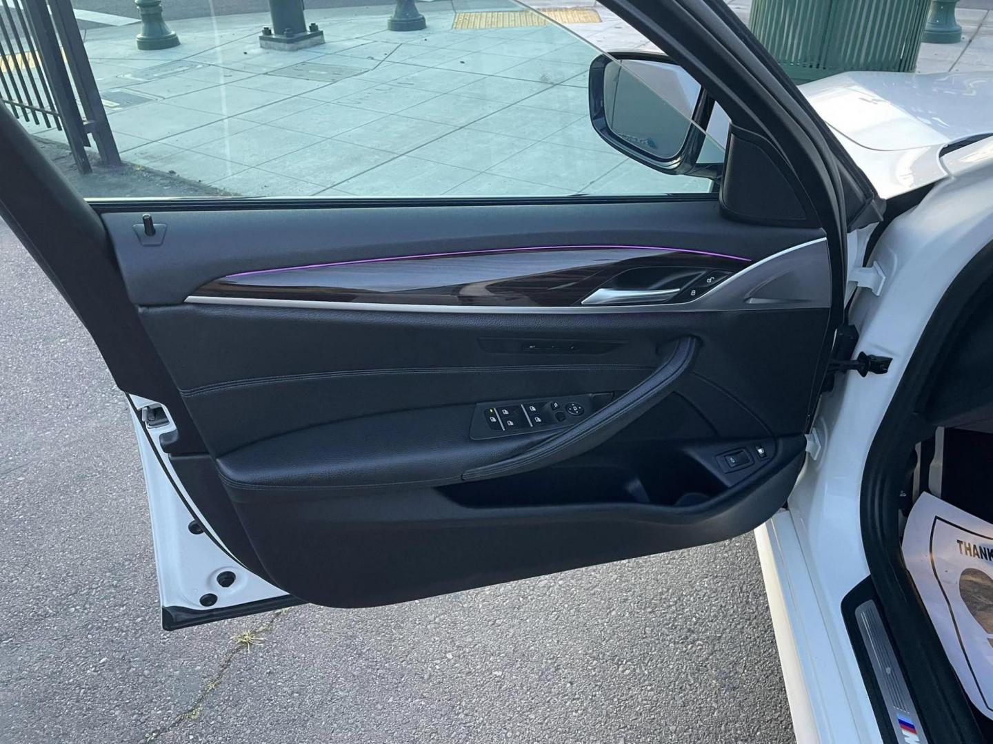 2019 WHITE BMW 5-Series 530e iPerformance (WBAJA9C56KB) with an 2.0L L4 DOHC 16V TURBO HYBRID engine, 8A transmission, located at 744 E Miner Ave, Stockton, CA, 95202, (209) 944-5770, 37.956863, -121.282082 - PLUS TAXES AND FEES NO CHARGER AVAILABLE - Photo#5