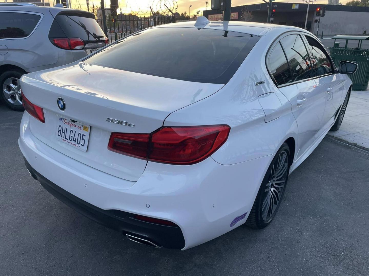 2019 WHITE BMW 5-Series 530e iPerformance (WBAJA9C56KB) with an 2.0L L4 DOHC 16V TURBO HYBRID engine, 8A transmission, located at 744 E Miner Ave, Stockton, CA, 95202, (209) 944-5770, 37.956863, -121.282082 - PLUS TAXES AND FEES NO CHARGER AVAILABLE - Photo#14