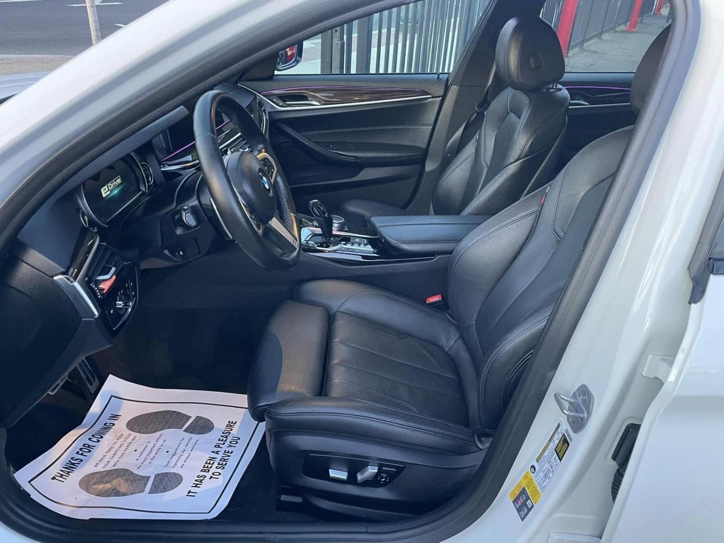 2019 WHITE BMW 5-Series 530e iPerformance (WBAJA9C56KB) with an 2.0L L4 DOHC 16V TURBO HYBRID engine, 8A transmission, located at 744 E Miner Ave, Stockton, CA, 95202, (209) 944-5770, 37.956863, -121.282082 - PLUS TAXES AND FEES NO CHARGER AVAILABLE - Photo#8