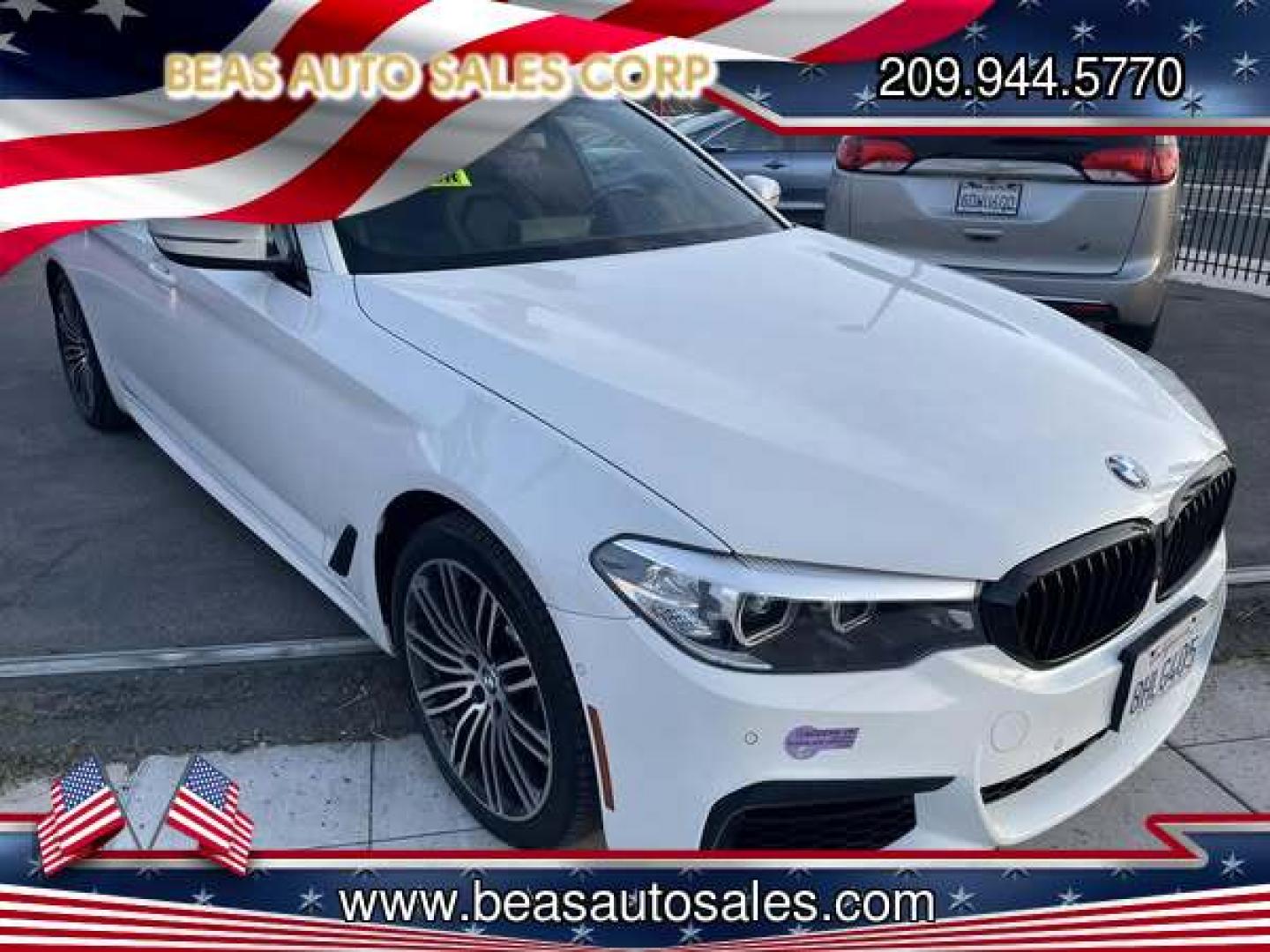 2019 WHITE BMW 5-Series 530e iPerformance (WBAJA9C56KB) with an 2.0L L4 DOHC 16V TURBO HYBRID engine, 8A transmission, located at 744 E Miner Ave, Stockton, CA, 95202, (209) 944-5770, 37.956863, -121.282082 - PLUS TAXES AND FEES NO CHARGER AVAILABLE- Photo#0