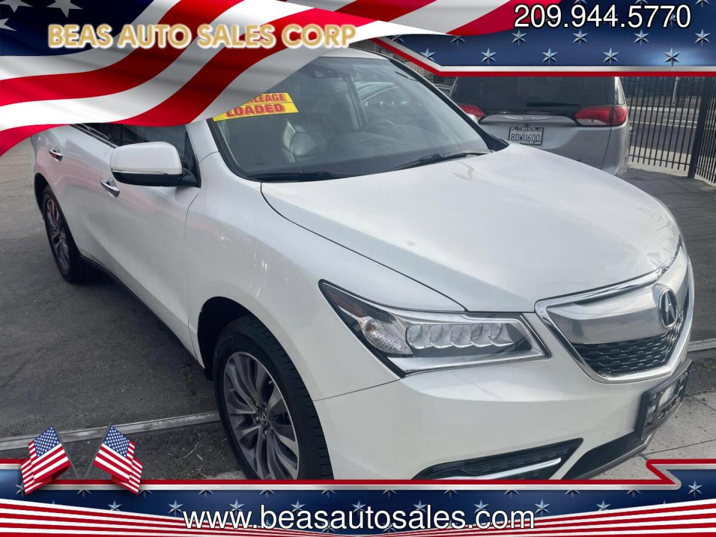 2015 Acura MDX 6-Spd AT w/Tech Package (5FRYD3H41FB) with an 3.5L V6 SOHC 24V engine, 6-Speed Automatic transmission, located at 744 E Miner Ave, Stockton, CA, 95202, (209) 944-5770, 37.956863, -121.282082 - PLUS TAXES AND FEES- Photo#0