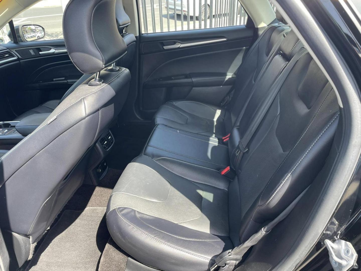 2018 BLACK Ford Fusion Energi Titanium (3FA6P0SU6JR) with an 2.0L L4 DOHC 16V HYBRID engine, CVT transmission, located at 744 E Miner Ave, Stockton, CA, 95202, (209) 944-5770, 37.956863, -121.282082 - PLUS TAXES AND FEES NO CHANGER AVAILBALE - Photo#5