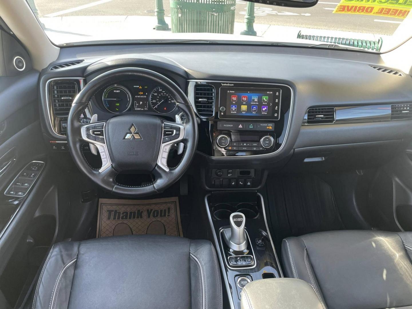 2018 WHITE Mitsubishi Outlander PHEV GT (JA4J24A55JZ) with an 2.0L L4 DOHC 16V HYBRID engine, 1A transmission, located at 744 E Miner Ave, Stockton, CA, 95202, (209) 944-5770, 37.956863, -121.282082 - Photo#8