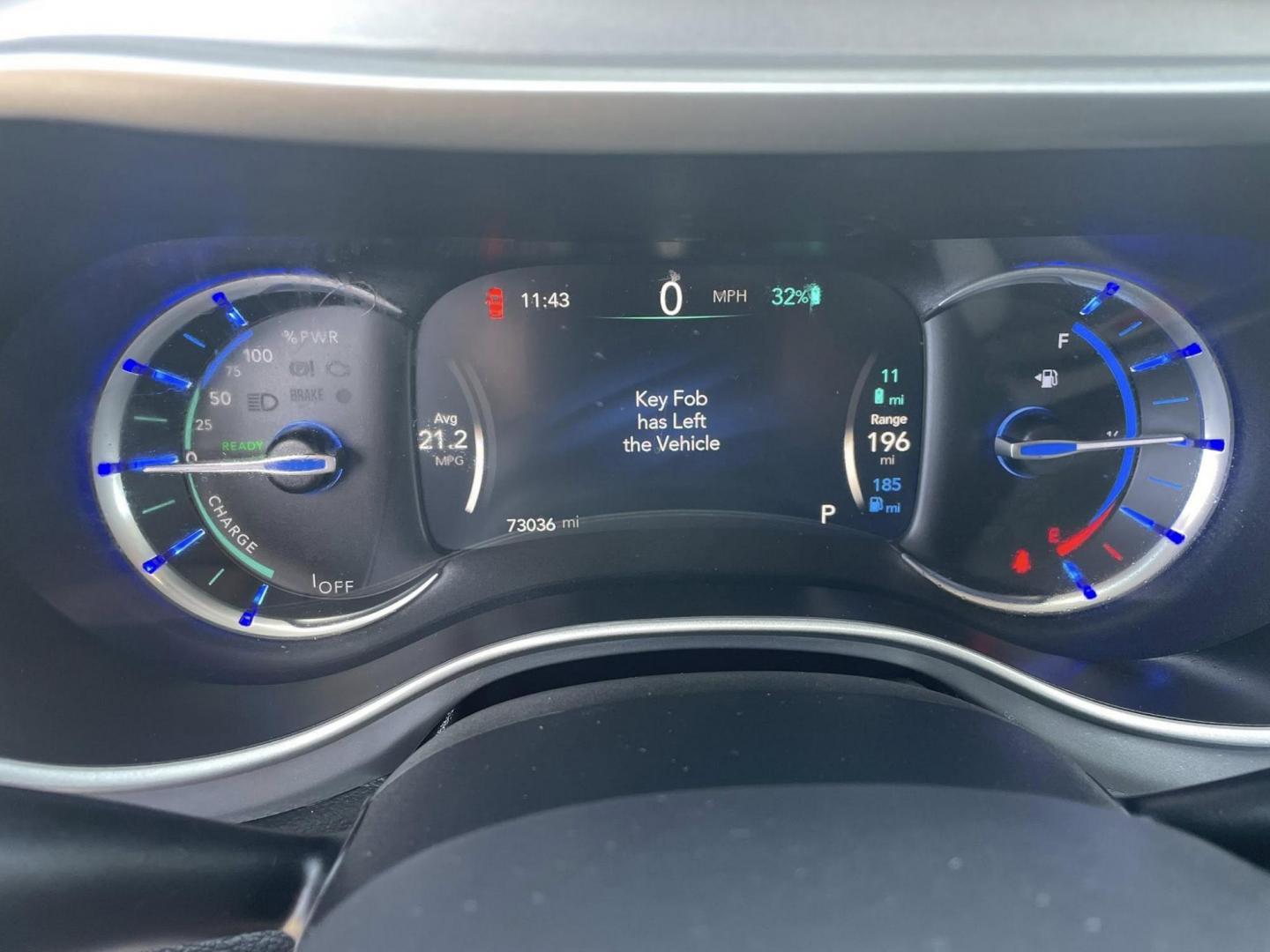 2018 BLACK Chrysler Pacifica Hybrid Touring L (2C4RC1L77JR) with an 3.6L V6 DOHC 24V HYBRID engine, CVT transmission, located at 744 E Miner Ave, Stockton, CA, 95202, (209) 944-5770, 37.956863, -121.282082 - PLUS TAXES AND FEES NO CHARGER AVAILABLE - Photo#12