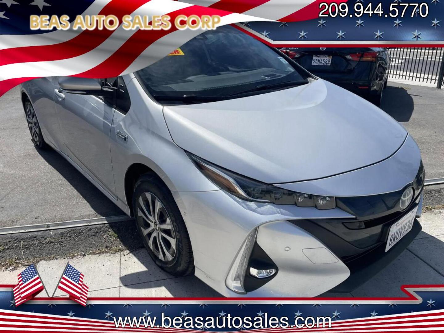 2021 Toyota Prius Prime LE (JTDKAMFP5M3) with an 1.8L L4 DOHC 16V HYBRID engine, CVT transmission, located at 744 E Miner Ave, Stockton, CA, 95202, (209) 944-5770, 37.956863, -121.282082 - Photo#0