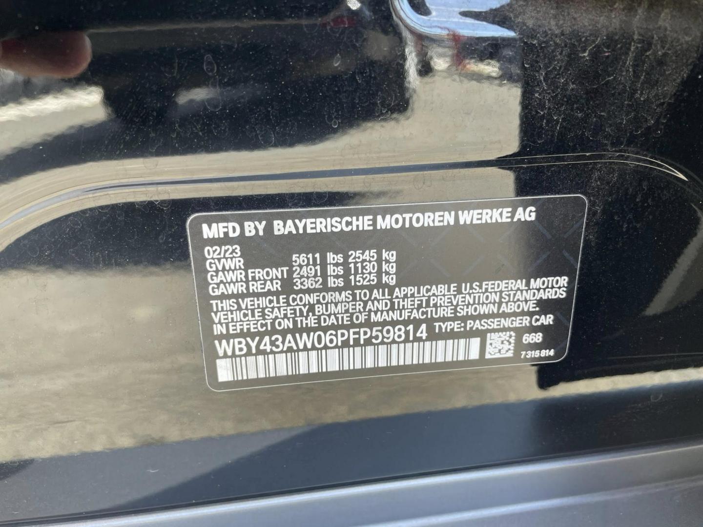 2023 BMW i4 eDrive35 (WBY43AW06PF) with an ELECTRIC engine, CVT transmission, located at 744 E Miner Ave, Stockton, CA, 95202, (209) 944-5770, 37.956863, -121.282082 - Photo#11
