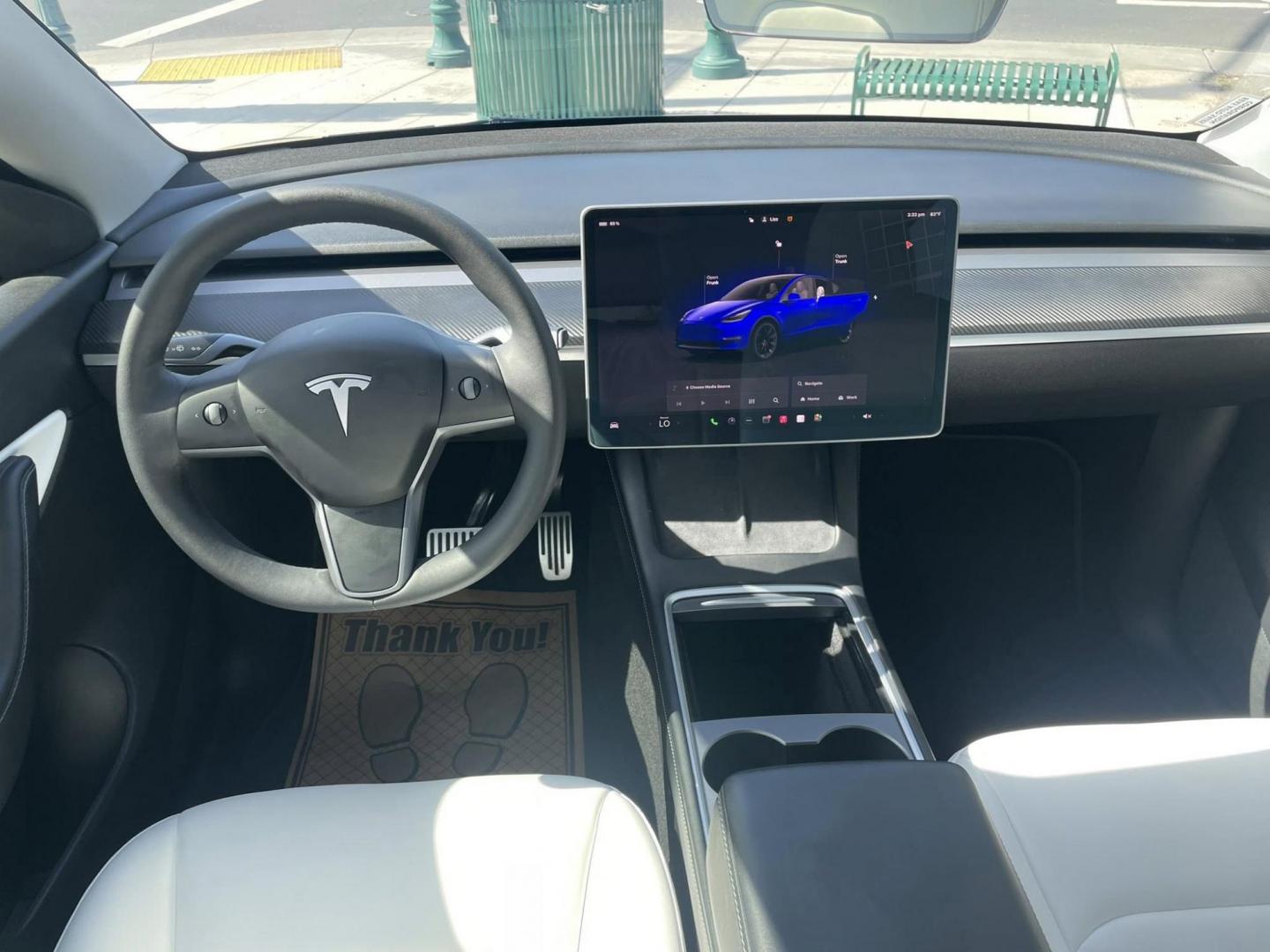 2022 Blue Tesla Model Y Long Range (7SAYGDEE7NF) with an ELECTRIC engine, 1A transmission, located at 744 E Miner Ave, Stockton, CA, 95202, (209) 944-5770, 37.956863, -121.282082 - Photo#6