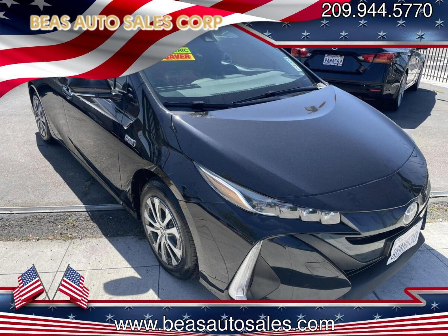 2020 BLACK Toyota Prius Prime XLE (JTDKARFP8L3) with an 1.8L L4 DOHC 16V HYBRID engine, CVT transmission, located at 744 E Miner Ave, Stockton, CA, 95202, (209) 944-5770, 37.956863, -121.282082 - PLUS TAXES AND FEES NO CHARGER AVAILABLE- Photo#0